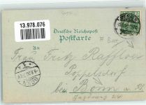 41747 W4060 Viersen 1900 Gebrauchsspuren Lithographie Remigius Platz Neumarkt Mondschein