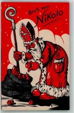 Verlag LWKW 9029 Nikolo Nikolaus Künstlerkarte