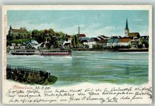 4100 Ottensheim 1901 Foto AK Raddampfer
