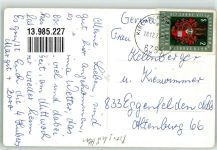 6365 Kirchberg in Tirol Foto AK Winter Gasthaus Ort lt. Stempel