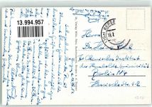 29468 W3134 Bergen Dumme 1958 - Breitestrasse VW Käfer Schule Schwimmbad Gasthaus Schützenhaus