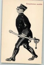 Verlag I.G.A. Nr. 179 Conquistatpre sensible Militär Humor WK I Künstlerkarte