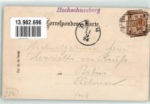 Hochschneeberg 1898 Lithographie Schneeberg