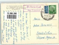 76891 W6749 St. Germanshof 1954 Foto AK Grenze Landpost Gasthaus Waldparadies MNotopfermarke Berlin