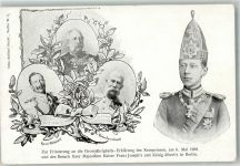 Großjährigkeits-Erklärung 1900 Adel Kronprinz Wilhelm