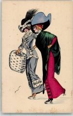 Art Deco Mode Frauen auf Rollschuhe Verlag K.F. Paris 4278 Sager, Xavier