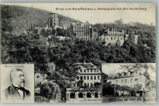 W6900 Heidelberg , Neckar Scheffelhaus Hotel Pension Victor v. Scheffel