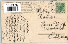 Eisenbahn Blütenbild 1907 Prägedruck