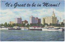 1954 - Miami: Ansicht, Jachten, -It´s Great to be in Miami