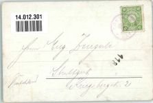 Instrument Shamise Langhalslaute Geisha 1903 Künstlerkarte