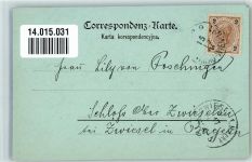 Krakau Kraków 1897 Mondschein Adelskorrespondens