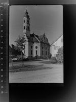 88427 W7953 Steinhausen b Bad Schussenried GLASNEGATIV Kirche