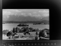 82449 W8114 Uffing a. Staffelsee GLASNEGATIV Estergebirge, Wetterstein