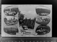 61389 W6384 Feldberg , Taunus GLASNEGATIV Mehrfachbildkarte