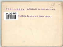 78262 W7704 Gailingen am Hochrhein KEINE AK Fliegeraufnahme Original aufmontierte Verlagsmusterkarte