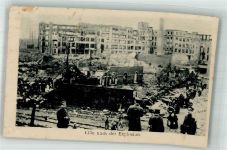 59000 Lille 1918 Foto AK Feldpost WK I nach der Explosion