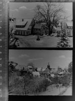 49545 W4542 Tecklenburg GLASNEGATIV 2 Stück: Winter-AK