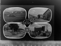 46483 W4230 Wesel a Rhein GLASNEGATIV Mehrfachbildkarte
