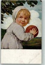 Kind mit Ball G. Hirth`s Verlag Serie VI 3. Jugend Postkarte Zumbusch, L. von Künstlerkarte
