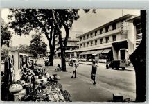 Abidjan Foto AK Marktszene Auto Boulevard Antonetti Hotel du Parc