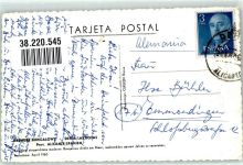 Alicante 1960 Foto AK Pension Bremers Bungalows
