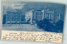 34100 Trieste / Triest / Trst 1899 Foto AK Palazzo del LLoyd Piazza Grande
