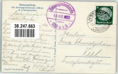 Schneegruben Baude 1933 Foto AK Hüttenstempel