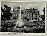Lazne Teplice nad Becvou Bad Teplitz 1940 Gebrauchsspuren Stadttheater leuchtbrunnen