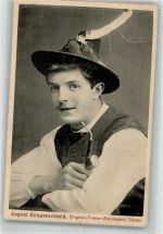 August Klingenschmied Original Tiroler Schuhplattler Tänzer Volkstanz 1919 Gebrauchsspuren