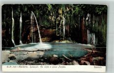 Madeira Foto AK Wasserfall Höhle