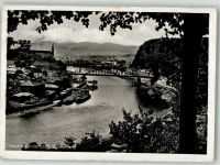 Decin Tetschen-Bodenbach 1934 Gebrauchsspuren Elbe
