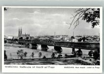 Warschau Warszawa Foto AK Stadtbrüke