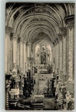 Teplá Tepl Stadt Foto AK Kirche Stift innen