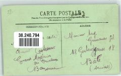64200 Biarritz 1906 Foto AK Le Rocher de la Vierge Marke bildseitig