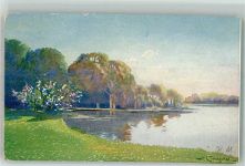 Oslo Kristiania Norwegische Landschaft Serie 908 Motiv Norwegen 1902 Künstlerkarte
