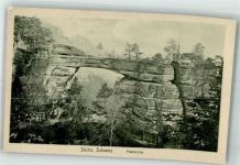 Hrensko Herrnskretschen Foto AK Prebischtor Sächsische Schweiz