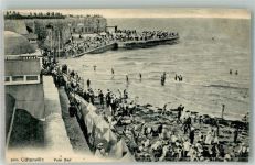 Cliftonville 1913 Foto AK Schwimmbad Palm Bay