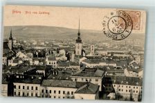 Brno Brünn 1906 Foto AK Blick vom Spielberg Marke bildseitig