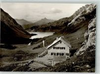 Ravensburger Hütte Foto AK Gasthaus Berghütte