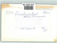 25840 W2254 Friedrichstadt , Eider FOTO KEINE AK Paludanushaus Haus Prinzenstraße