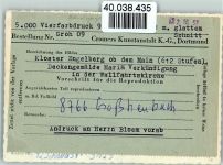 W8766 Großheubach Kloster Engelberg Innenaufnahme Deckengemälde Mariä Verkündigung in der Wallfahrtskirche Gemälde FOTO KEINE AK