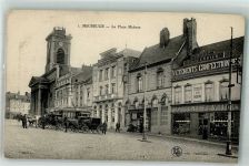 59600 Maubeuge Foto AK Geschäft La Palace Mabuse Feldpost