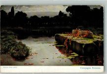 sign. Serra Enrique Campagna Romana Marke Egenes Ser. 1/11 Römer 1908 Künstlerkarte