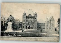 Toronto 1910 Foto AK Denkmal Parlament