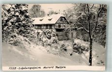 01824 O8324 Rathen Kurort , Sachs Gebrauchsspuren Winter FDGB Erholungsheim