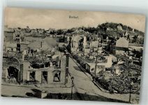 08300 Rethel 1916 Foto AK Feldpost WK I 3. Komp. I.R. 184 Trümmer