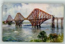 Edinburgh 1938 Foto AK Forth Bridge Eisenbahn