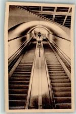 Antwerpen Anvers Foto AK Rolltreppe Tunneleingang