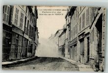 55100 Verdun Foto AK WK I 1914-18 Explosion Straße