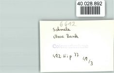 W6612 Schmelz , Saar Neue Bank Bank FOTO KEINE AK